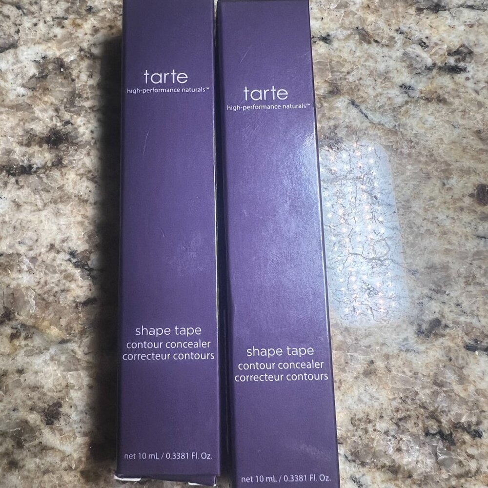 2x Tarte Shape Tape Double Duty Contour Concealer 34S - Picture 2 of 4